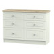 Palermo 6 Drawer Midi Chest